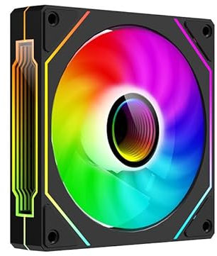 UPSIREN 92mm Computer CASE Cooling Fan, 4pin PWM SFF PC, 25mm Thick, 1200/2500RPM Speed, 40/65CFM, Silent CPU Cooling Fan (3PCS, Black, 9CM)