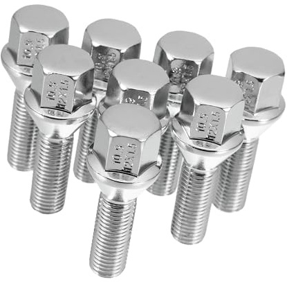 TUCKBOLD M12 x 1.5 Wheel Bolts Taper 60°Bolts Lug NutsWheel Studs Set 8pcs | 8pcs, for Automotive Parts