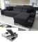 All4All Ecksofa Fosti - Schalffunktion - Bettkasten - Polstersofa - Komfort - L-Form - Couch - Eckcouch - Schlafsofa - 293x185x100cm - 26 - Sawana 96, Rechts