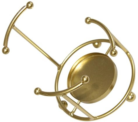 Amosfun Candle Stand Taper Candle Holder Candle Toppers and Shades Rustic Candle Holder Candle Pedestal Tea Light Candle Holders Hurricane Candle Holder Votive Candle Golden Wrought Iron