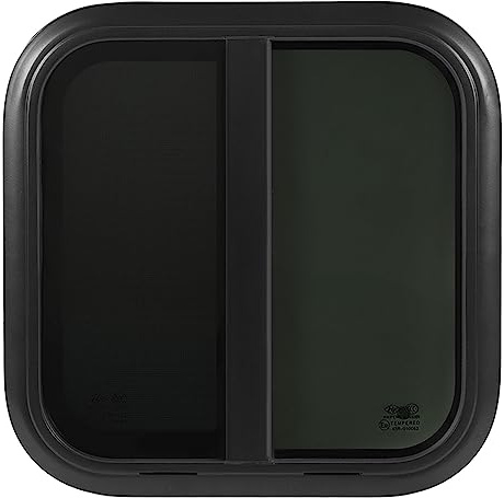 Fenêtre de Camping-car, Fenêtres Coulissantes de Camping-car 600 X 600 Mm en Caoutchouc en Alliage d'aluminium avec Vis de Remplacement de Fenêtre de Porte de Camping-car pour
