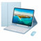 Funda con Teclado para iPad Mini 7ª generación 2024 (A17 Pro) 8,3 Pulgadas con ratón, Funda con Teclado y Soporte para lápiz-Cubierta Bluetooth extraíble para iPad Mini 7 Gen(Blue)