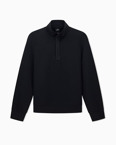 Armani Exchange Herren Essential, Long Sleeve Half Loged Zip Sweatshirt