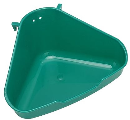 Bac à Litière Triangulaire pour Lapins et Hamsters – Toilettes Triangulaires pour Petits Animaux pour Lapins, Hamsters, Cochons d'Inde – Design Facile à Nettoyer et Peu