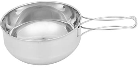 SUPVOX Bol Acier Inoxydable Pour Camping Ustensile De Cuisine Portable Saladier Et Casserole Léger Pour Randonnée Et Pique- Plein Air