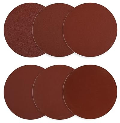 Schleifpapier 100mm Klett Körnung 100/150/220/320/400/600, 60 Stück Schleifscheiben 100mm Schleifmittel mit Exzenterschleifer & Handschleifgeräten für Holz, Metall, MDF & Spanplatten