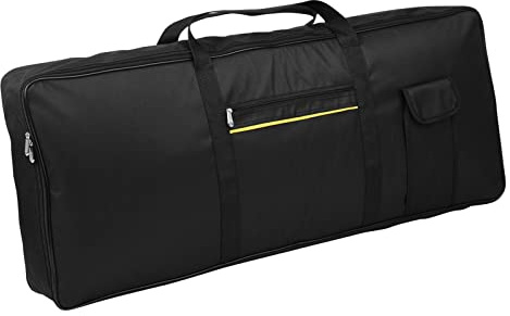 Sac de rangement portable pour piano électrique 61 touches en tissu Oxford 420D avec poche zippée pour piano électrique clavier