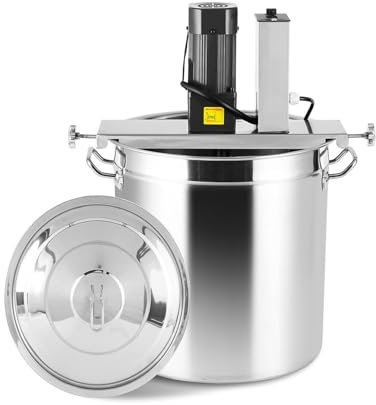 Automatic Pot Stirrer for Cooking,Electric Portable Mortar Mixer,40L Electric Jam Mixer,Stirring Speed Adjustable,with 4-Blade Mixing Scraper,50L