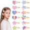 Mollette Capelli Bambina, 12 Pezzi Arcobaleno Fermagli per Capelli Stella Fiore Cuore, Glitter Accessori Carini, Scatto, per Donna e Bambina
