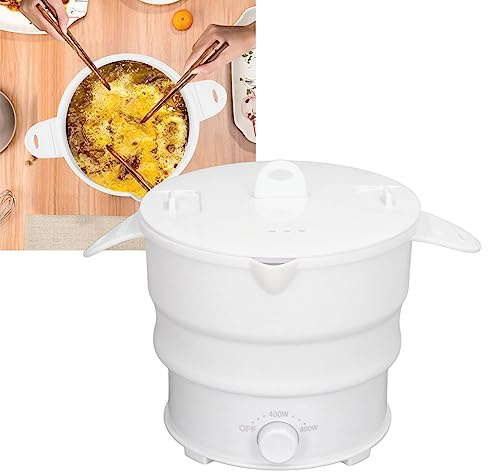 Klappende Electric Hot Pot Cooker 800W Multifunktionales Reisekochgeschirr für Camping- und Geschäftsreisen (EU -Stecker 220 V)