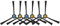 Hepzest 10 PièCes SéRies Robot Aspirateur Brosse LatéRale pour V8 V8S X750 A7 X800 X785 V80 Aspirateur Robotique PièCes Accessoires