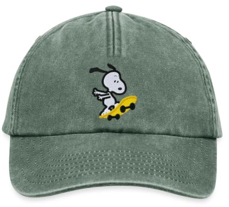 Spreadshirt Snoopy Skateboard Abenteuer Freude Vintage Cap