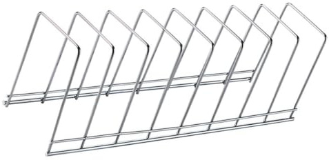 Soporte Piezas de Almacenamiento de Platillos Multifuncional para 8 | Bandeja Escurreplatos, Plato para Cuencos y Ollas, Plata, Independiente sin Instalación