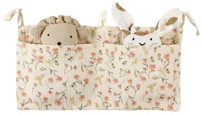 UYRVAPE 1 pieza Organizador Cuna,Colgar Bolsas De Almacenamiento Baby Cuna,organizador colgante,Bolso Colgante para Cama de Bebé,para Juguetes PañAles Ropa