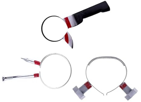 #N/A/a Diadema de Terror para Halloween, Accesorio de Disfraz, Diadema para Fiestas, Accesorio para El Cabello de Halloween, Accesorio de Maquillaje para Car, Cuchillo Clavo Tornillo