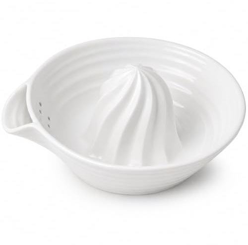 Sophie Conran - Exprimidor Portmeirion (cerámica, 9,7 x 18,3 x 18,5 cm), color blanco