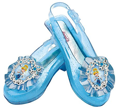Disney Princess Cinderella Sparkle Shoes, Official Disney Costume Accessories, Age Grade 4+, Fits up to Size 6