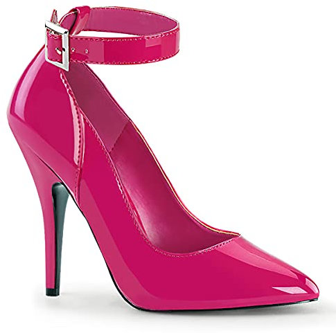 Pleaser Damen SEDUCE-431 High Heels Pumps Lack Hot Pink 38 EU
