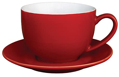 Olympia gk076 café taza de café, 340 ml, 12 oz, rojo (Pack de 12)