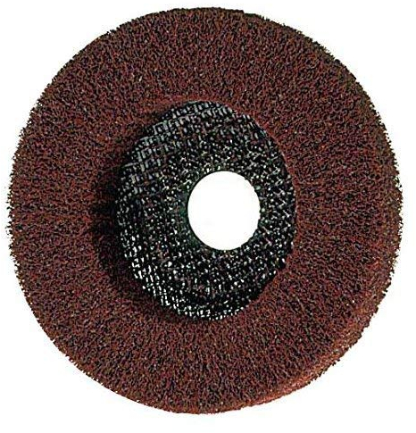 Polierscheibe 125 x 22,2 Vlies, 3 Körnungen, für Metall, Vliesscheibe, Schleifscheibe (Körnung fein)
