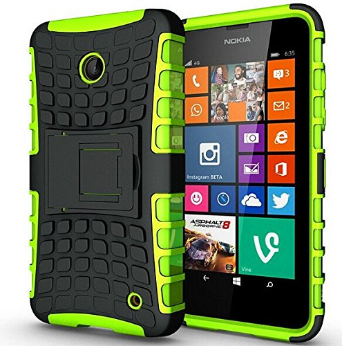London Gadget Store For HTC 10 (2016) Shock Proof Dual Layer Hybrid Armour Hard Silicone Skin Case Cover Integrated KickStand with STYLUS PEN - Green