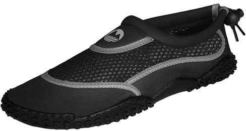 Lakeland Active Men’s Eden Water Shoes - Adjustable, Quick Drying & Breathable for Beach and Swimming Black Grey