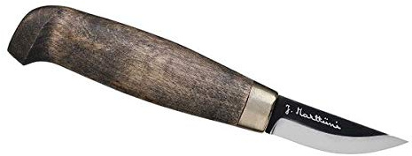 Marttiini Unisex – Erwachsene Schnitzmesser Snappy Messer, Silber-Schwarz, 17,4cm, MN511020