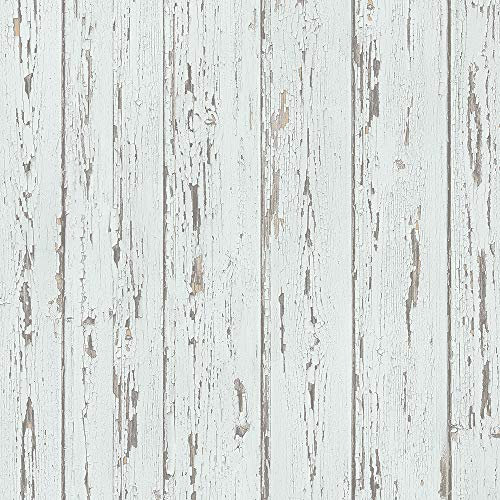 Norwall Fh37530 Shiplap papier peint Brique, Bleu, Bleu clair, bleu, Cloud, Cascade Bleu