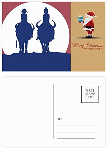 Thailand I Love Thailand Elefant Sonnenuntergang Weihnachtsmann Postkarten-Set Dankeskarte Mailing 20 Stück