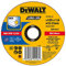 DeWALT DT43906-QZ Trennscheibe Edelstahl flach 125x1,6mm, Schwarz/Gelb
