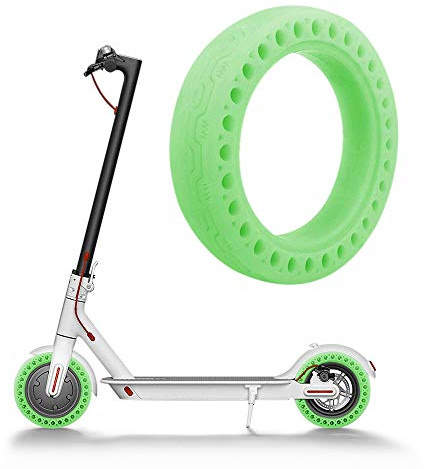 OurLeeme Luminous Solid Tire Replacement Spare Parts, Honeycomb Rubber Solid Tire, 8.5 Inch, For Xiaomi M365 Electric Scooter, Summer