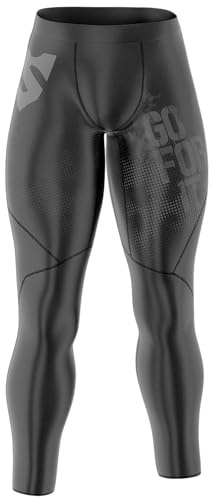 SMMASH Invisible Sport Långa Leggings för Män, Herr Kompression Löpning Leggings, Träning sporttights, funktionsunderbyxor, Gym, OCR, Andas och Lätt, Antibakteriellt Material, Tillverkad i EU (M)