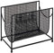 HAKU Möbel Porte revues Noir, métal - Dim.: L 37 cm x H 30 cm x P 22 cm, Style: Art Deco