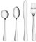 ONIPU Besteck-Set, 4-teilig, Ess- und Servierutensilien-Set mit Geschenk-Box, Edelstahl-Löffel, Messer, Teelöffel, Gabel, Besteck hochglanzpoliert, spülmaschinenfest, Alltag, als Geschenk