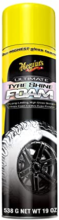 Meguiar's G210419EU Ultimate Tyre Shine Foam 538 ml, High Gloss & Long Lasting Tyre Dressing