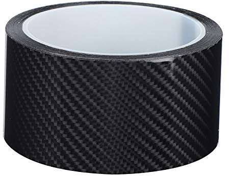Bandes de Fibre de Carbone Anti-rayures en Fibre de Carbone Autocollant de Garde de Bord de Porte de Voiture Détaillant Film de Protection Détaillant Bande de Vinyle(5CM*3M)