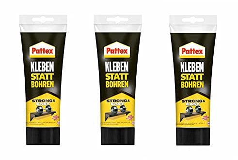 Pattex Montagekleber Kleben statt Bohren, starker Kraftkleber für sofortigen Halt, universell einsetzbarer Baukleber, Kleber mit hoher Endfestigkeit (Universalkleber 750 g)