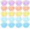 20 pirottini in silicone per cupcake, stampi per muffin riutilizzabili in silicone per muffin(B)