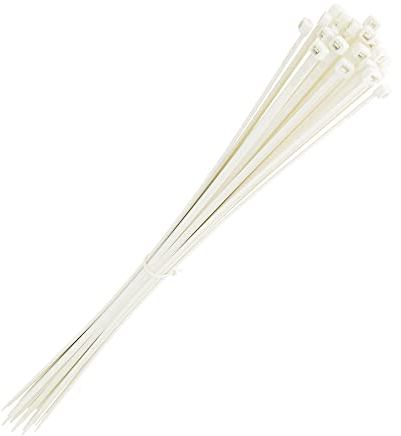 intervisio Bridas de Plastico Grandes Largas para Cables 775mm x 9mm, Blanco, 30 Piezas