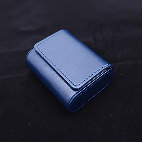 DucKey Magnetic Earphone Case, Headphone Cable Portable Storage Box Wired IEM HIFI Headset Bag For TIN T4 T2 T3 P1 C12 ZS10 AS16 (Color : Blue)