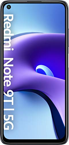Xiaomi Redmi Note 9T 5G Smartphone - Processeur 5G MediaTek Dimensity 800U RAM 4 Go ROM 128 Go 48MP Triple caméra 6,53 ”FHD + DotDisplay 5000mAh (typ) Batterie Noir [Version Globale] (Reconditionné)