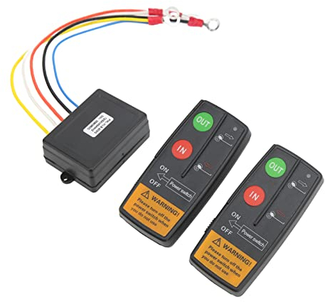 Kit Telecomando Verricello Wireless, Telecomando Verricello 12V 24V Ad Alta sensibilità Universale per Camion ATV per Auto