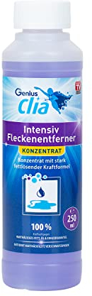 Genius Clia Intensiv Fleckenentferner Konzentrat 250ml gegen Schmutz und Fett, für normale Verschmutzung kein Nachwischen Trockenreiben, effektive Reinigungsmittel