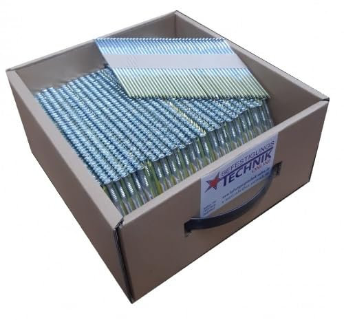 Clous à bande 34° - 2,8 x 50 mm - Tige galvanisée - Convient pour Paslode Senco Tjep Prebena Hikoki 2,2 m