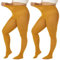 MANZI Strumpfhose Damen grosse grössen Bunte Feinstrumpfhose für Damen 70 Denier,Turmeric,4XL