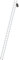 PROREGAL Sprossen-Anlegeleiter 350mm ohne Traverse Made in Germany | 24 Sprossen | Arbeitshöhe 7,4m | Traglast 150kg | Alu | Leiter, Trittleiter, Bockleiter, Sprossen-Doppelleiter