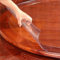 limiao123 Nappe de Table Ronde Nappe de Table Plastique Transparente en PVC imperméable Épaisseur 2mm antidérapante et imperméable Verre Souple Facile à Nettoyer (Diameter 130cm/51.1in)