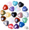 QINJIEJIE 20 Stück Herz Kristalle Edelsteine Gastgeschenke Hochzeit Frauen Geschenk Edelsteine für Kinder Rosenquarz Geburtstagsgeschenk Frau Bunte Herz Glücksbringer für Reiki Meditation
