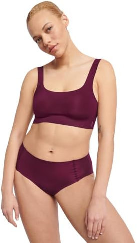 Sloggi Zero Feel 2.0 Top, Regiseno Donna, Claret, XS