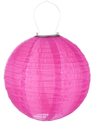 12Zoll LED Solar Gartenleuchten,Solarlampen für außen ,Solar Lampions wetterfest,Party Laterne,Outdoor Garten Terrasse hängende Beleuchtung,IP55 wasserdicht (Pink)